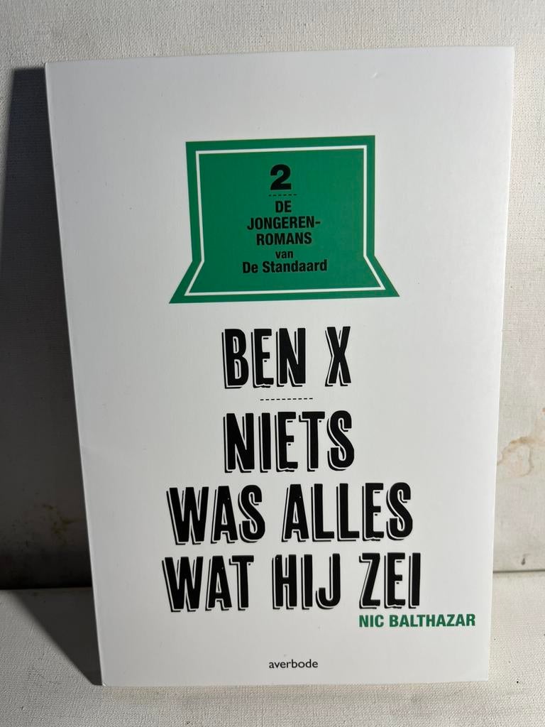 Ben X: Niets was alles wat hij zei" van  Nic Balthazar., Ophalen of Verzenden, Zo goed als nieuw