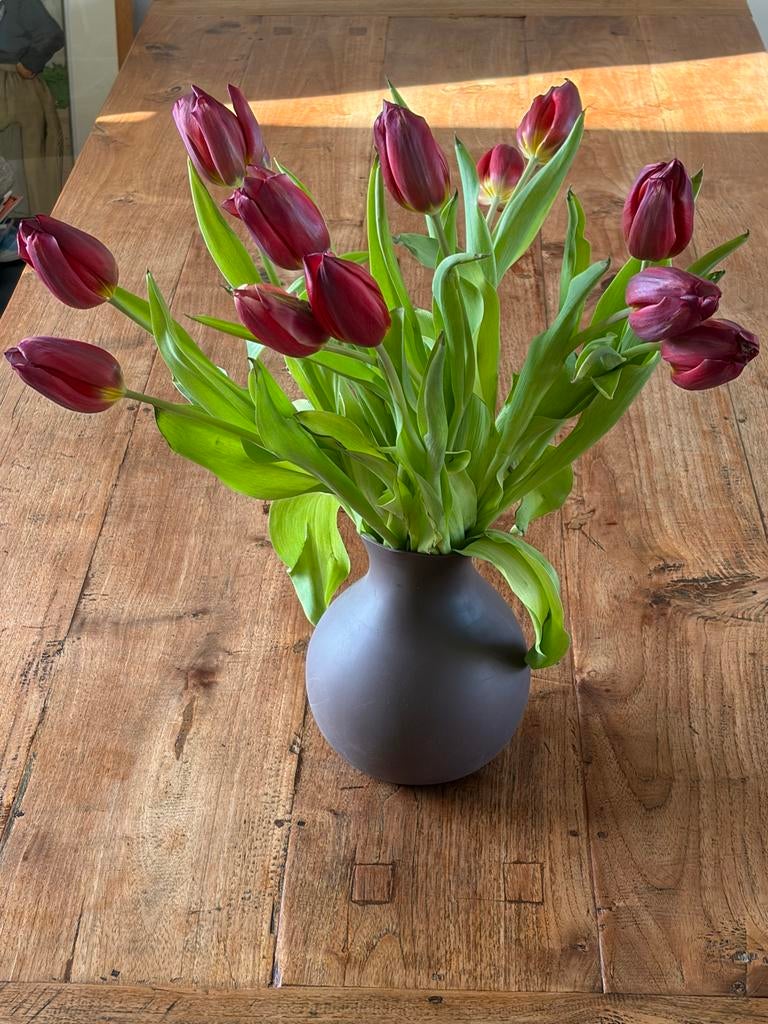 Vintage rubberen vaas van Henriette Melchiorsen voor Menu, Ophalen of Verzenden