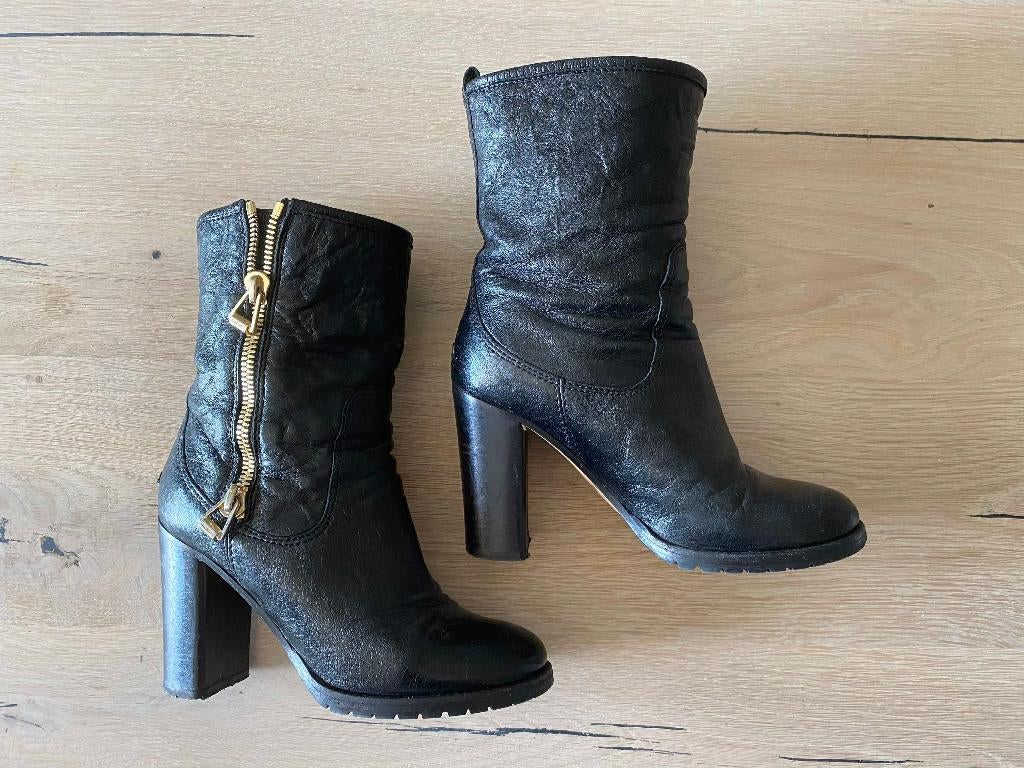 Jimmy Choo, Ophalen, Zwart, Lage of Enkellaarzen, Zo goed als nieuw