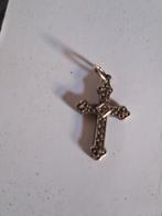 Zilveren Kruisje met Glinsterende Steentjes, Ophalen of Verzenden