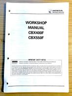 Honda CBX400F CBX550F 1982-1986 Service Manual, Verzenden, Honda