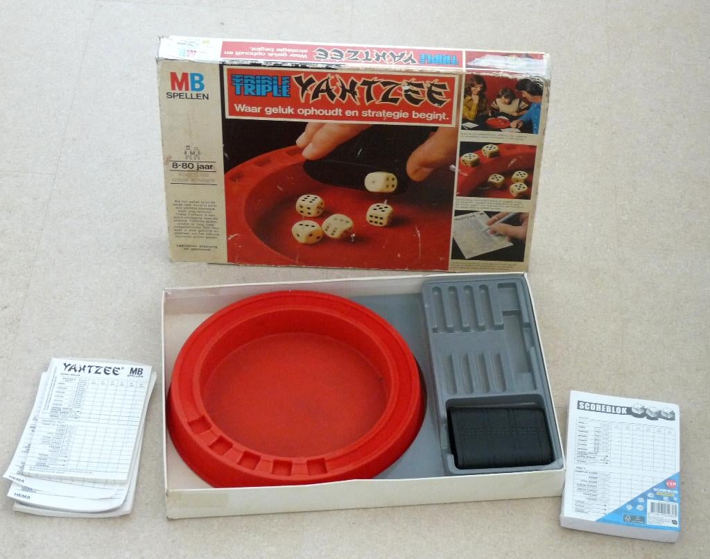 Gezelschapsspel: Yahtzee, Ophalen of Verzenden, Gebruikt, MB Spellen