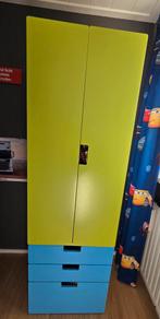 Stuva kinderkledingkast met lades - groen/blauw, Ophalen, Gebruikt, 50 tot 70 cm, 105 cm of meer