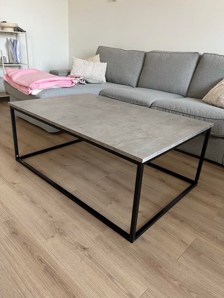 Salontafel DOKKEDAL Jysk - Betonlook 75x115 cm, Ophalen, Overige materialen, Gebruikt, 50 tot 100 cm