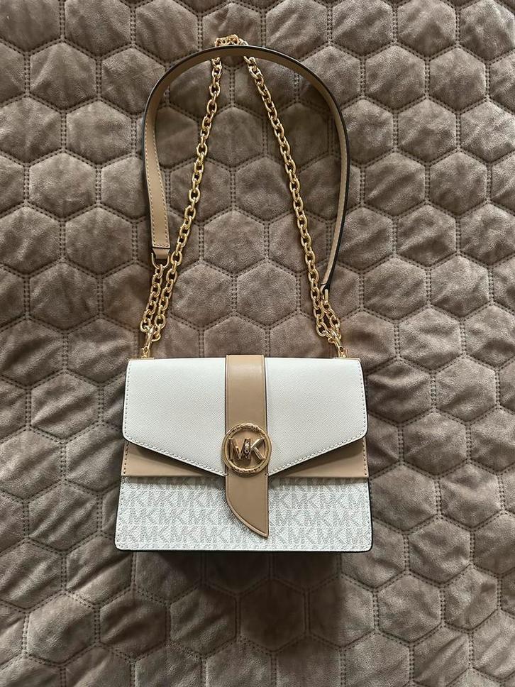Michael Kors Greenwich Small Crossbody – Vanilla Multi, Sieraden, Tassen en Uiterlijk, Tassen | Damestassen, Zo goed als nieuw