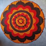 Vintage gehaakt kleedje vloerkleed tafelkleed jaren 70 stijl, Verzenden, Huis en Inrichting