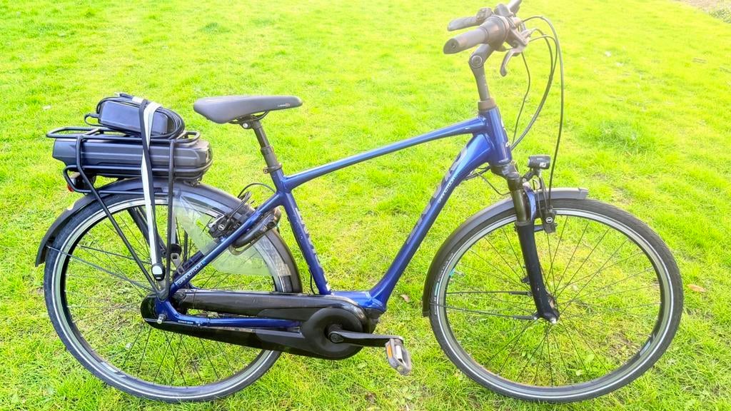Nette goede mooie herenfiets E-bike Giant Grandtour 51cm, Fietsen en Brommers, Ophalen, Gebruikt, Velgrem, Versnellingen