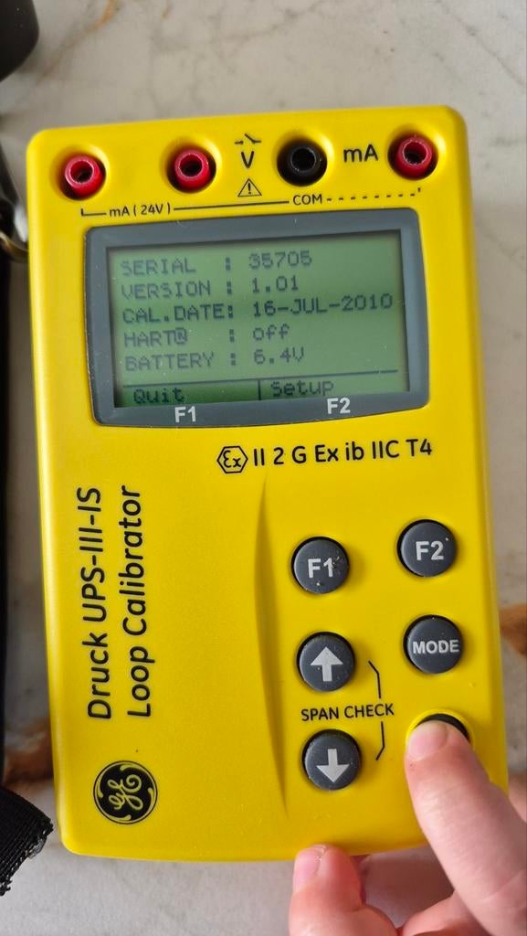 Druck UPS-III-IS Loop Calibrator - bijna nieuwstaat, Doe-het-zelf en Verbouw, Meetapparatuur, Ophalen of Verzenden, Zo goed als nieuw