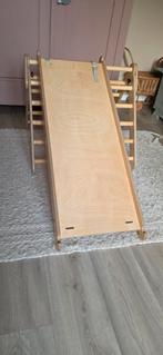 Jindl houten pikler klimrek / klimdriehoek met glijbaan, Ophalen, Zo goed als nieuw