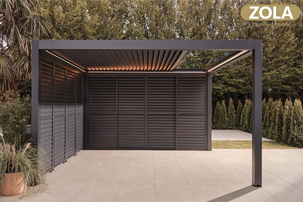 Luxe elektrisch aluminium lamellen overkapping (schuifdak), Ophalen of Verzenden, Veranda