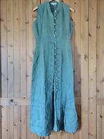 Groene linnen jurk / hes, maat S, Ophalen of Verzenden, Maat 36 (S), Gedragen, Onder de knie