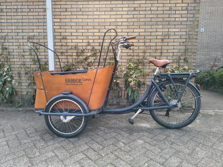 Babboe Curve-E bakfiets, Fietsen en Brommers, Fietsen | Bakfietsen, Gebruikt, 4 kinderen of meer, Ophalen