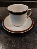 4 vintage Douwe Egberts koffiekopjes met schotel, Ophalen of Verzenden, Porselein, Overige stijlen, Kop(pen) en/of Schotel(s)