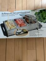 Buffetserver met warmhoudplaat - Zo goed als nieuw, Ophalen of Verzenden, Zo goed als nieuw