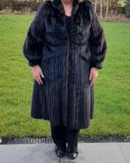 Lange nerts / vison bontmantel (44-46), Ophalen of Verzenden, Gedragen, Maat 46/48 (XL) of groter, Bruin