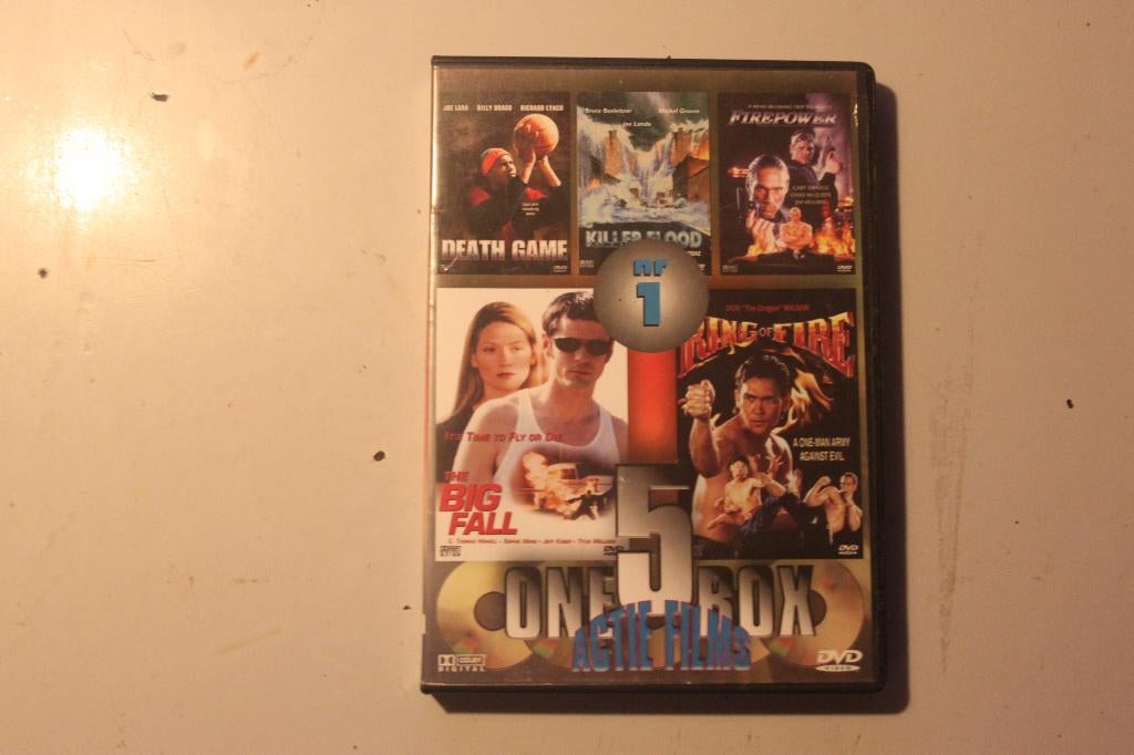 801c - dvd - one 5 box - nr 1 - actie films, Alle leeftijden, Ophalen of Verzenden, Gebruikt