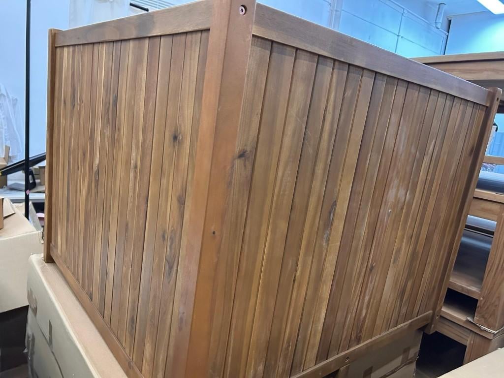 Teakhouten plantenbak 100 X 100 X 78 CM, Tuin en Terras, Bloembakken en Plantenbakken, Ophalen, Vierkant, 60 tot 100 cm, Info@dutchbv.nl