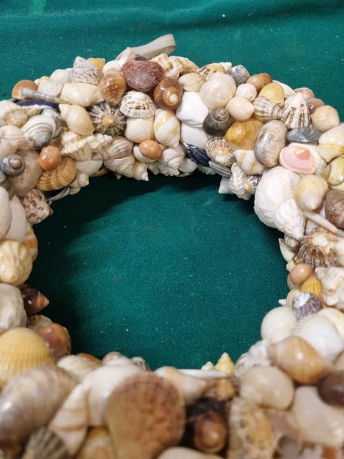 schelpen krans echte schelpen, Ophalen of Verzenden, 'T Olde Gre-j, Info@toldegrej.nl, Endepoelstraat 20f Didam