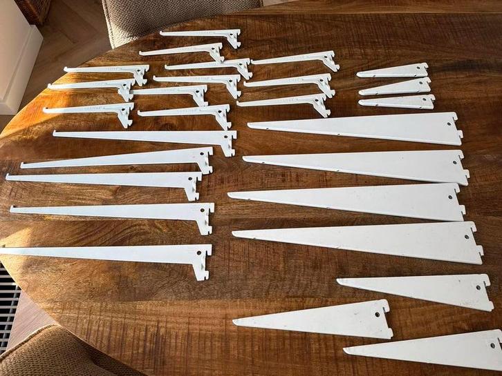 Plankdragers elementensysteem (rail) diverse maten, Huis en Inrichting, Woonaccessoires | Wandplanken en Boekenplanken, Gebruikt