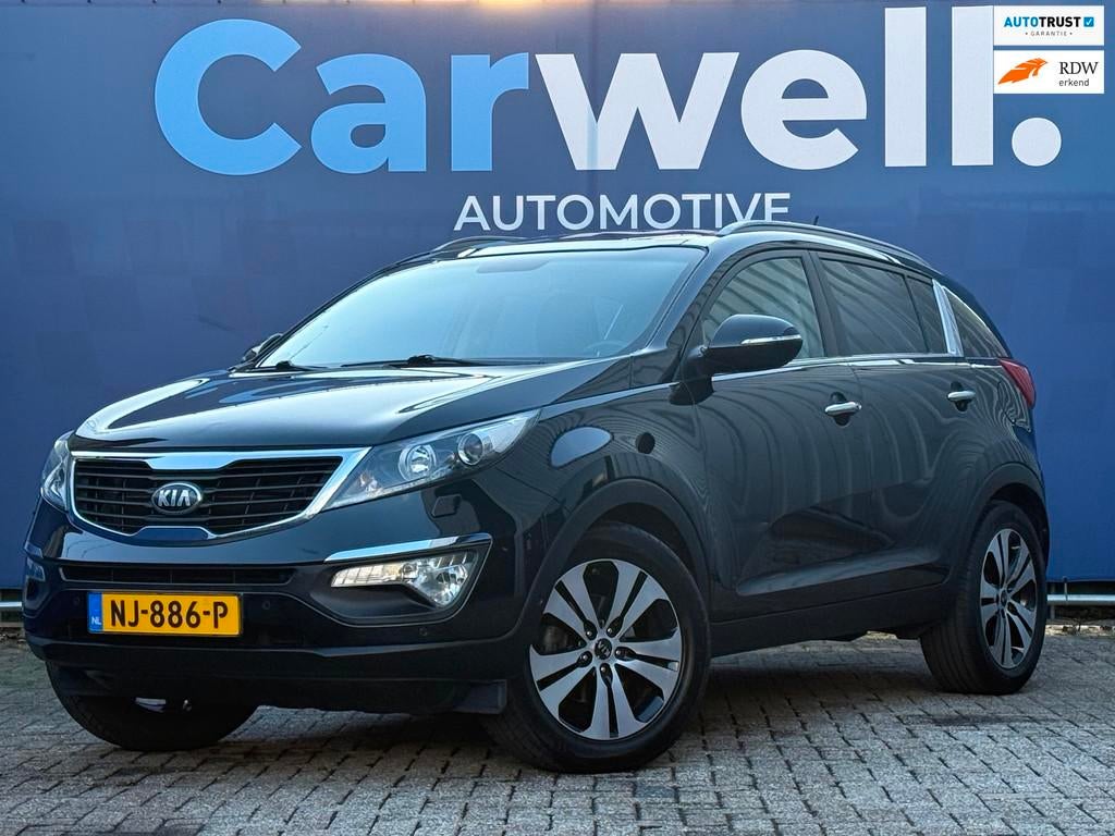 Kia Sportage 2.0 Super Pack |1e Eigenaar|Trekhaak|Leder|STLv, Auto's, Gebruikt, Zwart, 4 cilinders, Leder