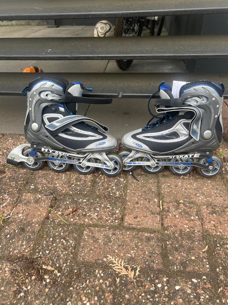 Hy Skate Inline Skates - Maat 42 /43- Zwart/Grijs/Blauw, Gebruikt, Heren, Inline skates 4 wielen, Ophalen