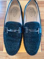 TOD’S Double T bouclé dames loafers( leather and lining), Zwart, Dansschoenen, Ophalen of Verzenden, Gedragen