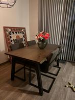 Eettafel SKOVLUNDE, eventueel met 4 stoelen, Gebruikt, Eikenhout, 150 tot 200 cm, Vier personen