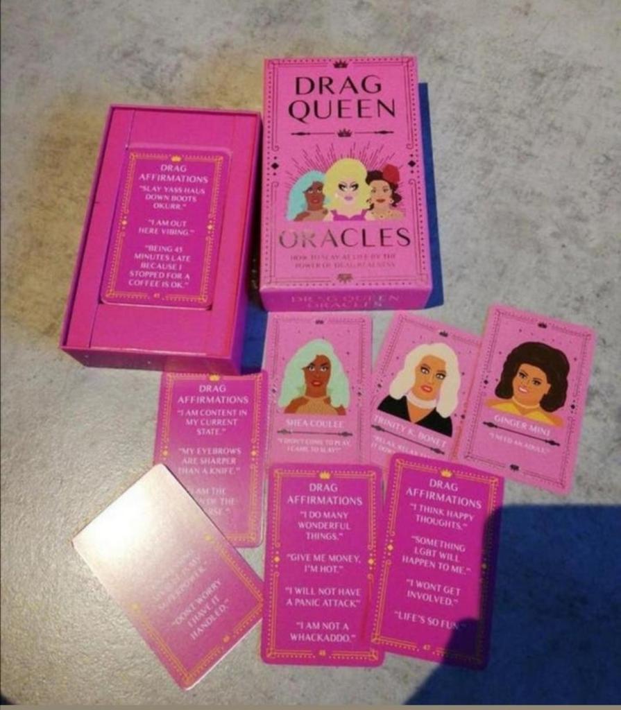 Drag queens, Oracle kaartenset, Ophalen of Verzenden, Zo goed als nieuw, Tarot of Kaarten leggen, Overige typen