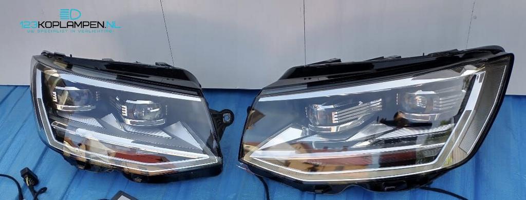 VW Volkswagen T6 7E1 Full Led koplamp + adapter / omvormkabe, Gebruikt, -, Volkswagen, -
