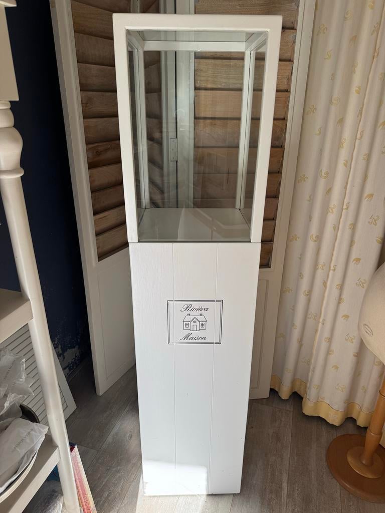 Rivièra Maison displaykast glas, Ophalen, Minder dan 50 cm, Zo goed als nieuw, 150 tot 200 cm