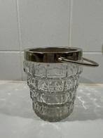 Vintage ijsemmer van glas of kristal 13/11cm, Ophalen of Verzenden