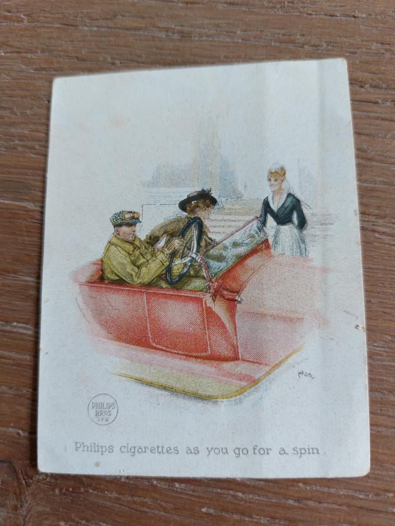 Philips Bros cigarettes reclame plaatje., Ophalen of Verzenden, Gebruikt