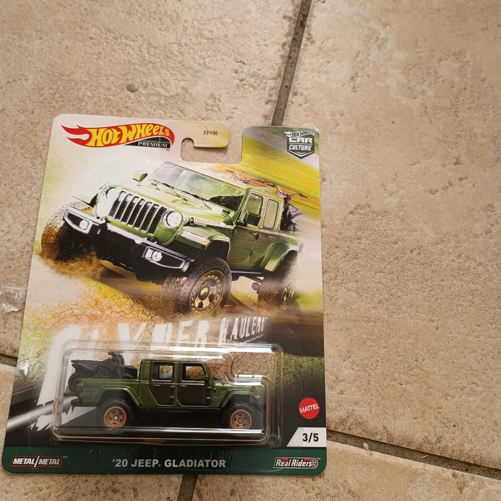 Hot Wheels PREMIUM ‘20 Jeep Gladiator Rubicon Hyper Hauler, Ophalen of Verzenden, Nieuw, Auto