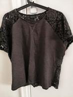 Diesel T-shirt met kanten mouwen en rug, Ophalen of Verzenden, Diesel, Korte mouw, Grijs