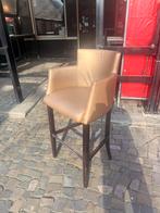 Hoge kruk goud 4 stuks prijs per stuk, Huis en Inrichting, Barkrukken, Ophalen, 60 tot 90 cm, Leer, Zo goed als nieuw