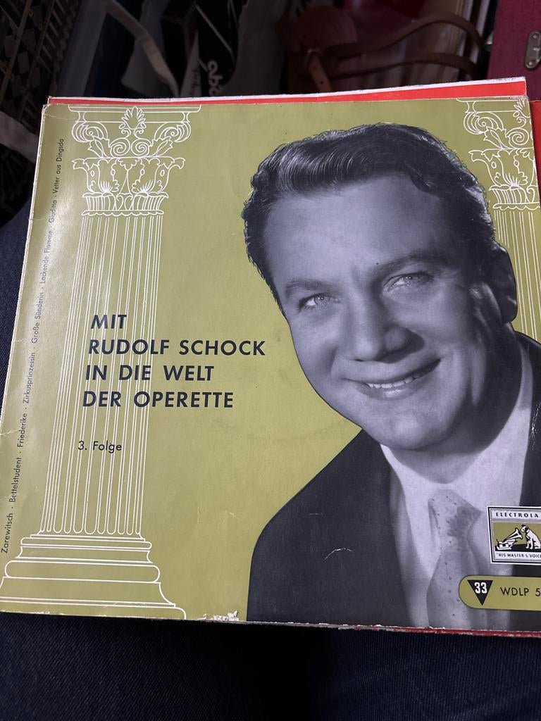 Rudolf Schock - In Die Welt Der Operette (3. Folge) LP, Ophalen of Verzenden, Voor 1960, Gebruikt, 12 inch
