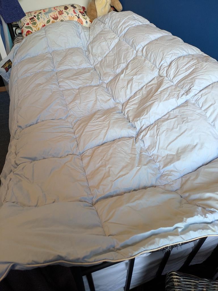 donsdekbed 1 persoons, Huis en Inrichting, Eenpersoons, Wit, Ophalen of Verzenden, Deken of Dekbed