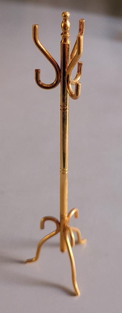 Kapstok koperkleurig messing – Mini Mundus, Ophalen of Verzenden, Zo goed als nieuw, Poppenhuis