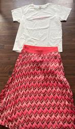 Esqualo set rok shirt 42 XL roze ecru zgan, Maat 42/44 (L), Ophalen of Verzenden, Zo goed als nieuw, Roze