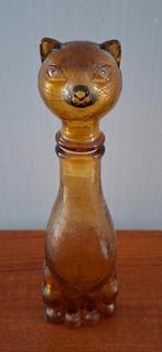 Vintage jaren 60 Empoli Italië decanter kat/poes, Ophalen of Verzenden