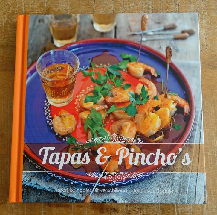 Tapas en Pincho's - Spanje, Spaanse hapjes, Boeken, Kookboeken, Zo goed als nieuw, Tapas, Hapjes en Dim Sum, Spanje, Ophalen of Verzenden