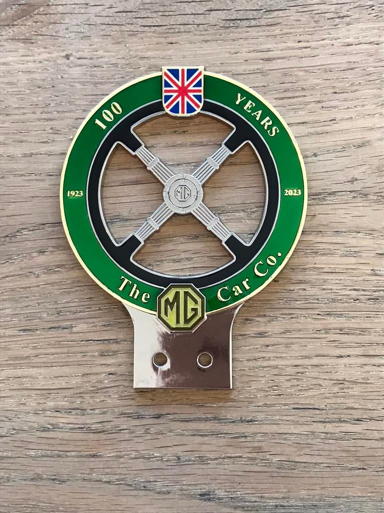 MG emaille reclame badge, Ophalen of Verzenden, Zo goed als nieuw, Reclamebord