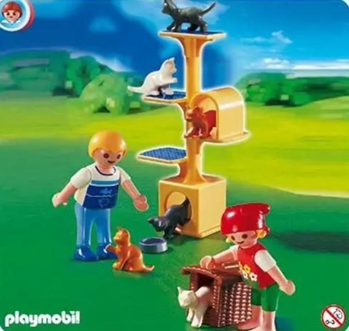 Playmobil 4347 krabpaal met poezen, Kinderen en Baby's, Speelgoed | Playmobil, Ophalen of Verzenden, Zo goed als nieuw, Complete set