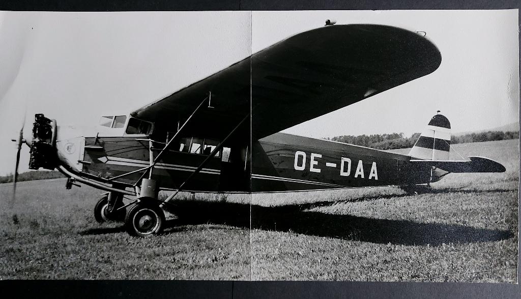 Archieffoto van een Fokker F.XI (F649), Ophalen of Verzenden, Gebruikt, Kaart, Foto of Prent