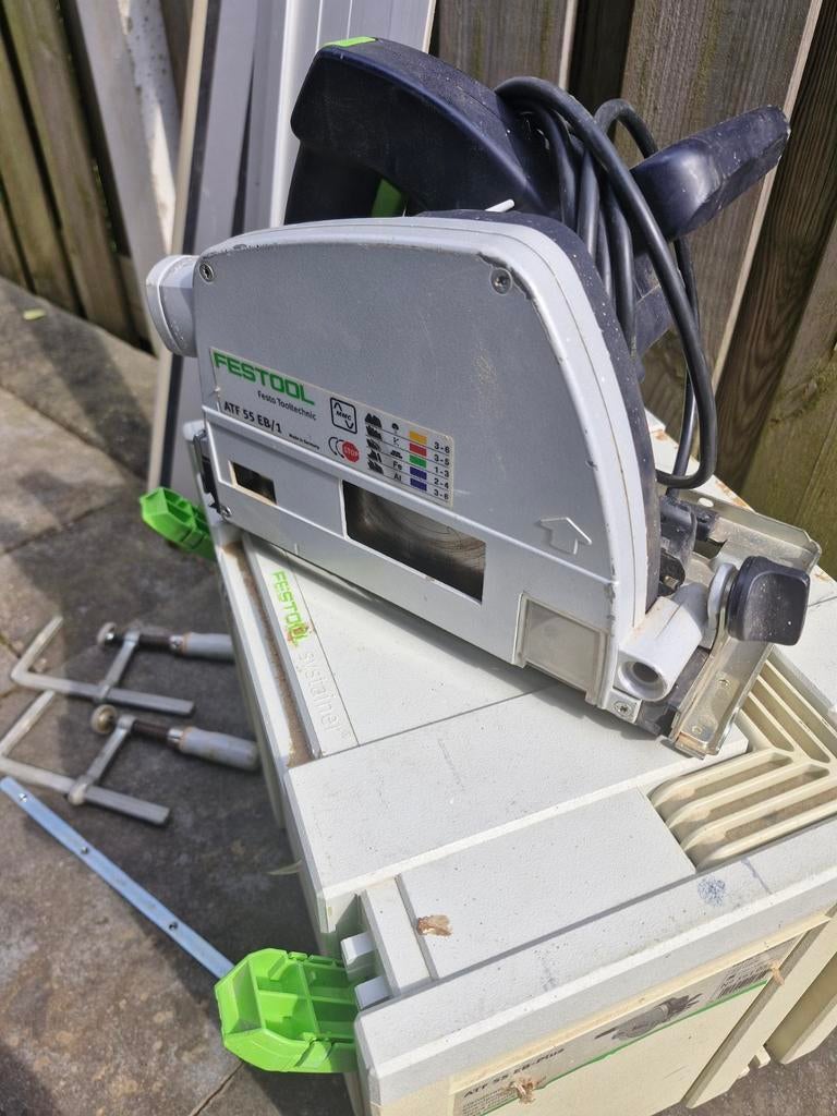 Festool ATF55 EB invalzaag + geleider, koppelstuk en klemmen, Doe-het-zelf en Verbouw, Ophalen