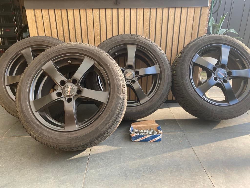 Zwarte  Dezent velgen 16 inch, Auto-onderdelen, Banden en Velgen, Ophalen, Gebruikt, Velg(en), 16 inch