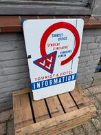 Vintage Emaille Bord: Tourist & Hotel Informatie, Ophalen of Verzenden