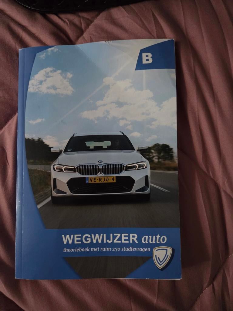 Wegwijzer auto theorieboek B - Rijbewijs, Ophalen of Verzenden, Zo goed als nieuw, Algemeen, Verjo