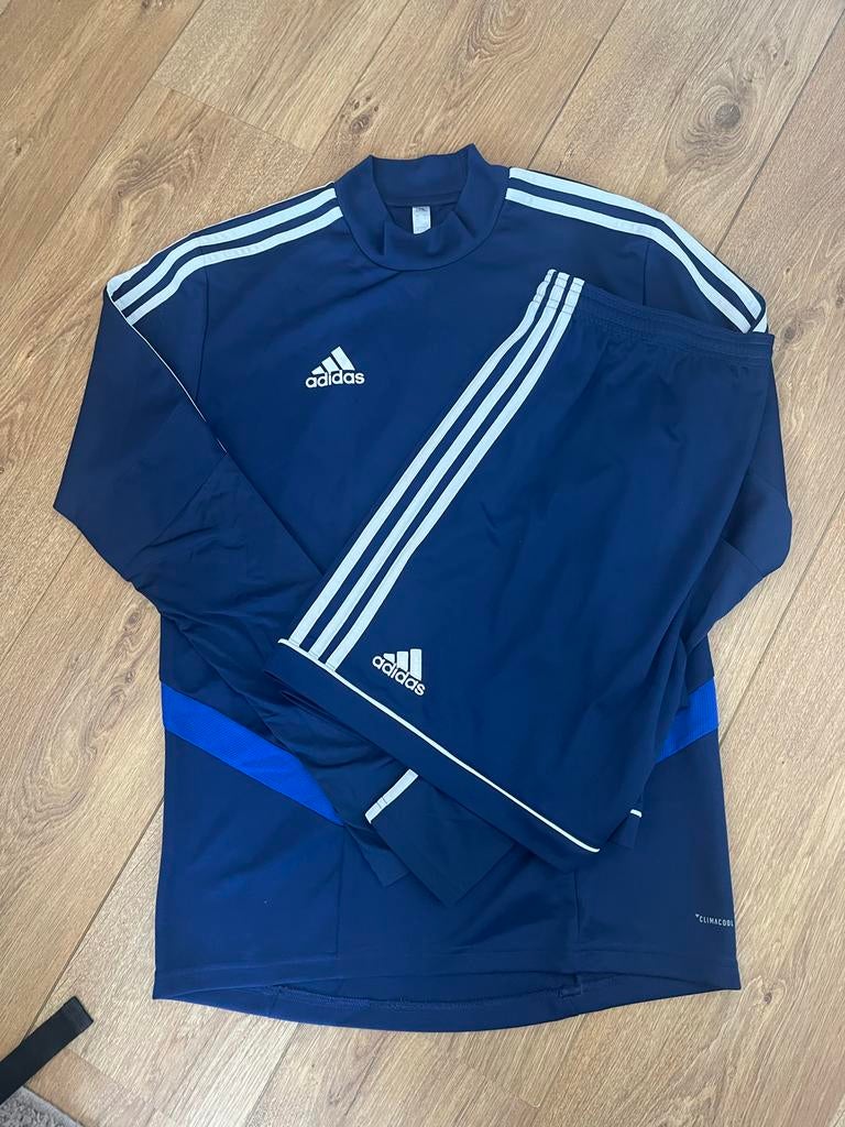 Adidas Trainingsset Donkerblauw Maat M, Maat 38/40 (M), Blauw, Overige typen, Ophalen of Verzenden