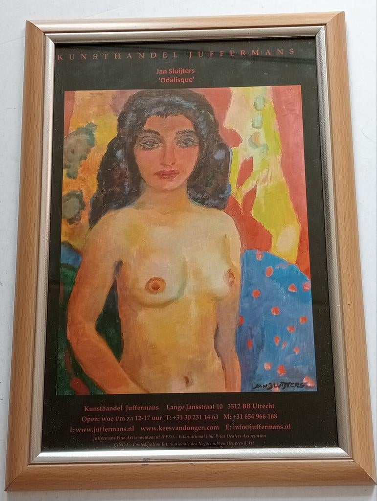 Jan Sluijters affiche Juffermans, Ophalen of Verzenden, 1980 tot heden, Knipsel(s)